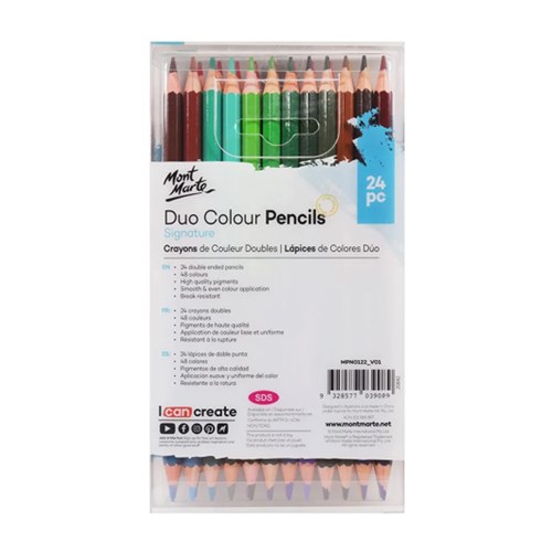 MONT MARTE DUO COLOUR PENCILS Pack24